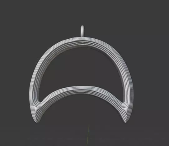 Crescent Pendant Moon Collection 1 3D print model_0