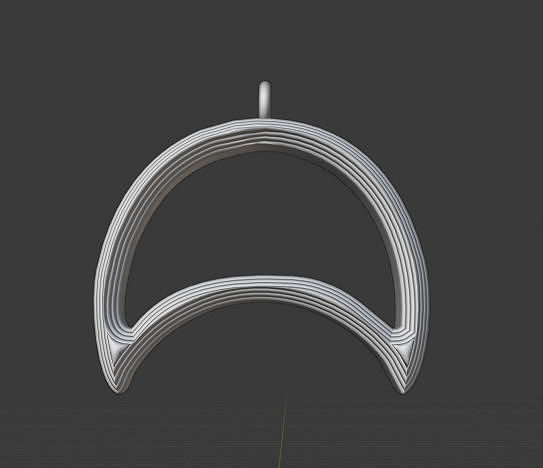 Crescent Pendant Moon Collection 1 3D print model