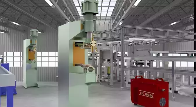 Platoon welding machine 3D model
