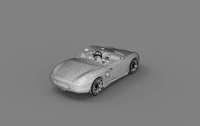 2003 Porsche Boxster 3D model_32