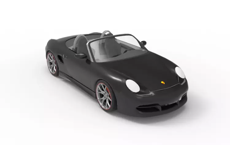 2003 Porsche Boxster 3D model_0