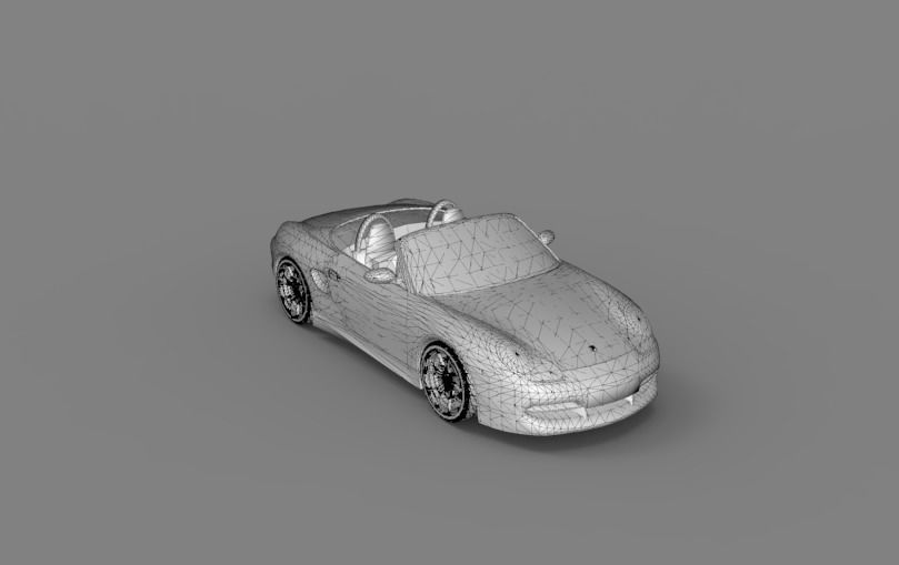 2003 Porsche Boxster 3D model_23
