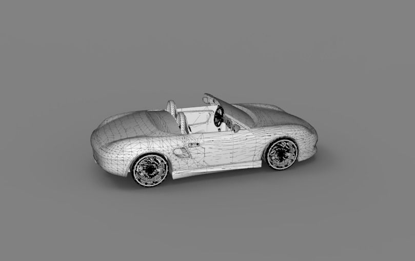2003 Porsche Boxster 3D model_35