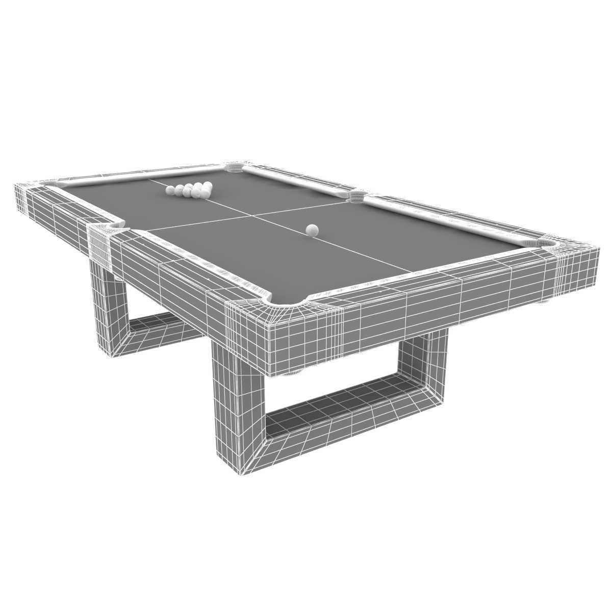 Century Billiards  Custom SoHo Outdoor Pool Table 3D model_10