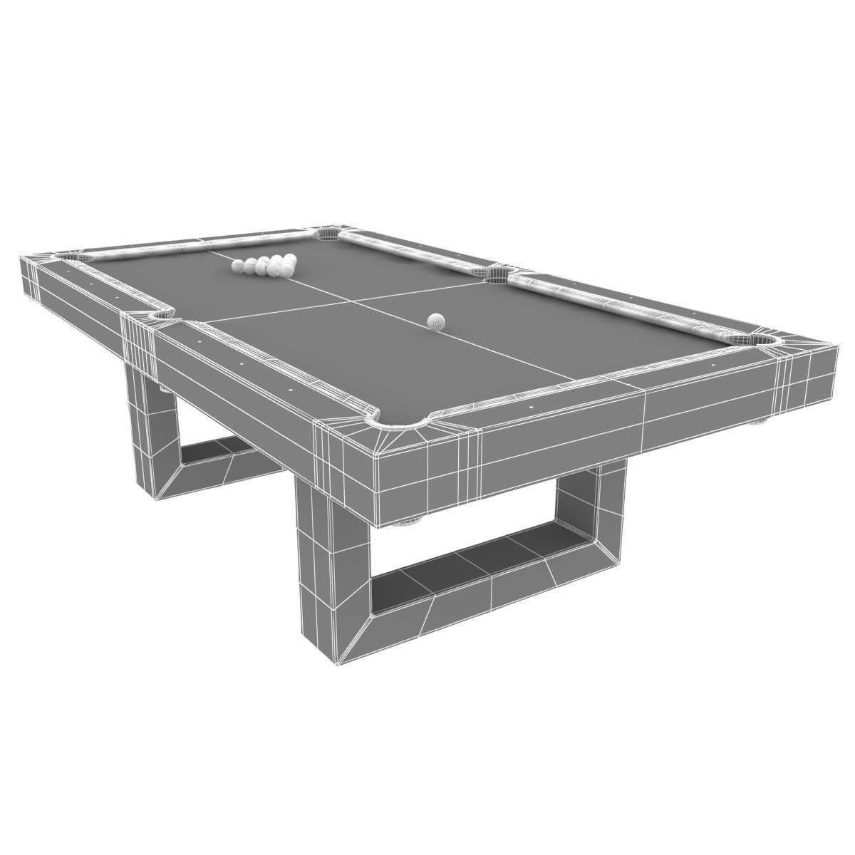 Century Billiards  Custom SoHo Outdoor Pool Table 3D model_9