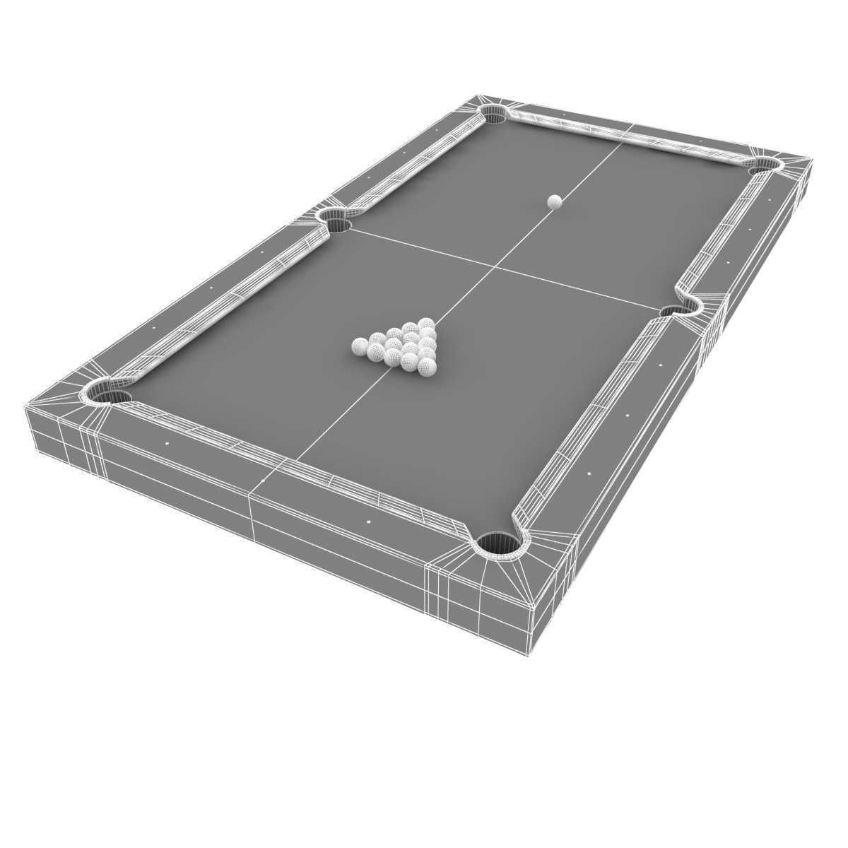 Century Billiards  Custom SoHo Outdoor Pool Table 3D model_8