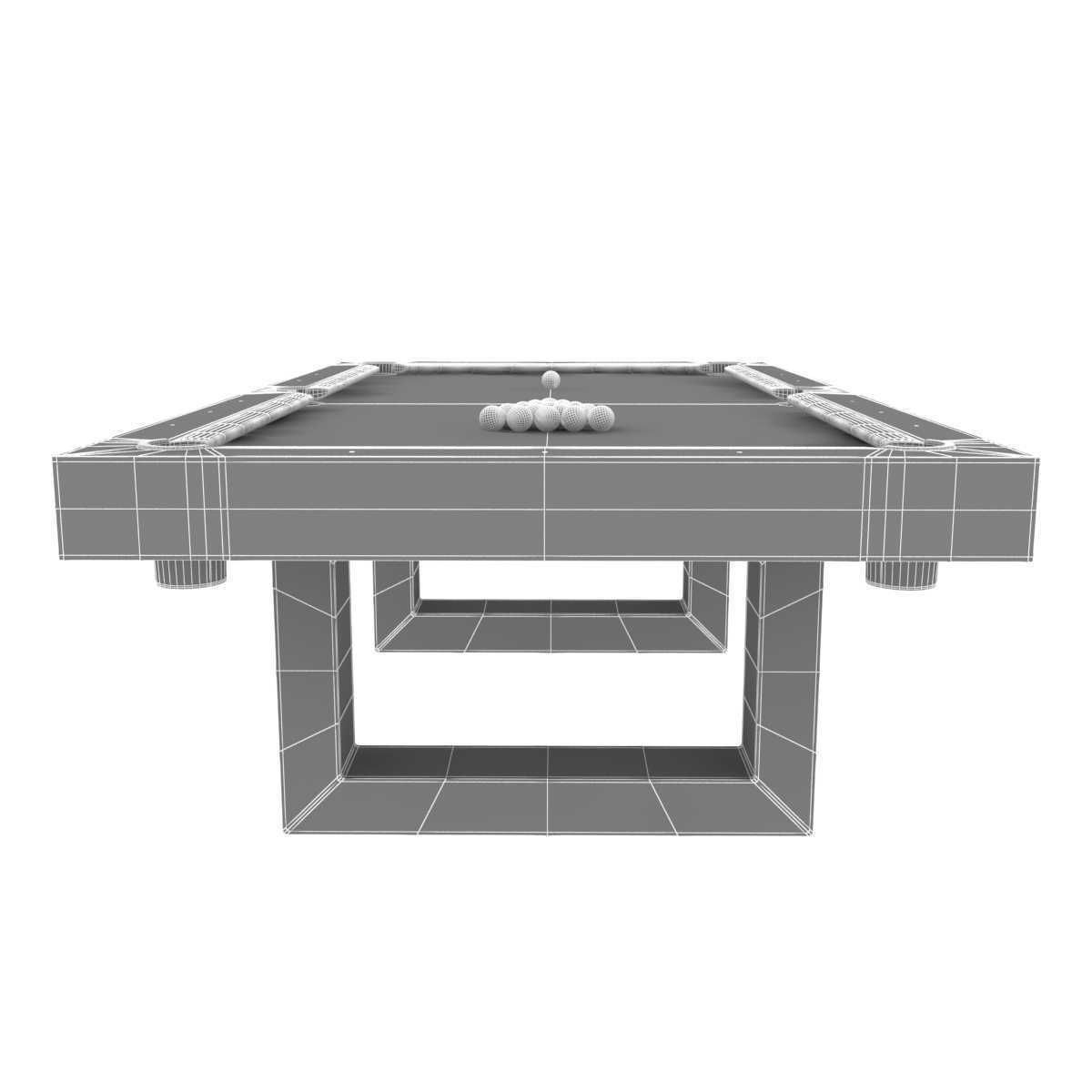 Century Billiards  Custom SoHo Outdoor Pool Table 3D model_11