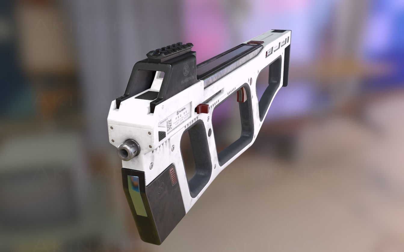 FN P90 2K prototype Low-poly 3D model_3