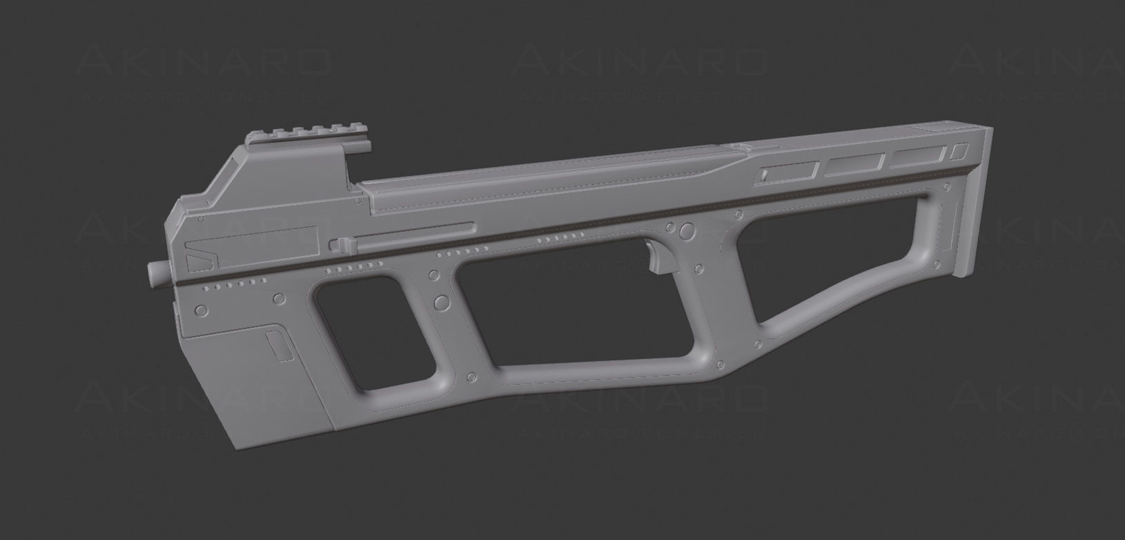 FN P90 2K prototype Low-poly 3D model_11