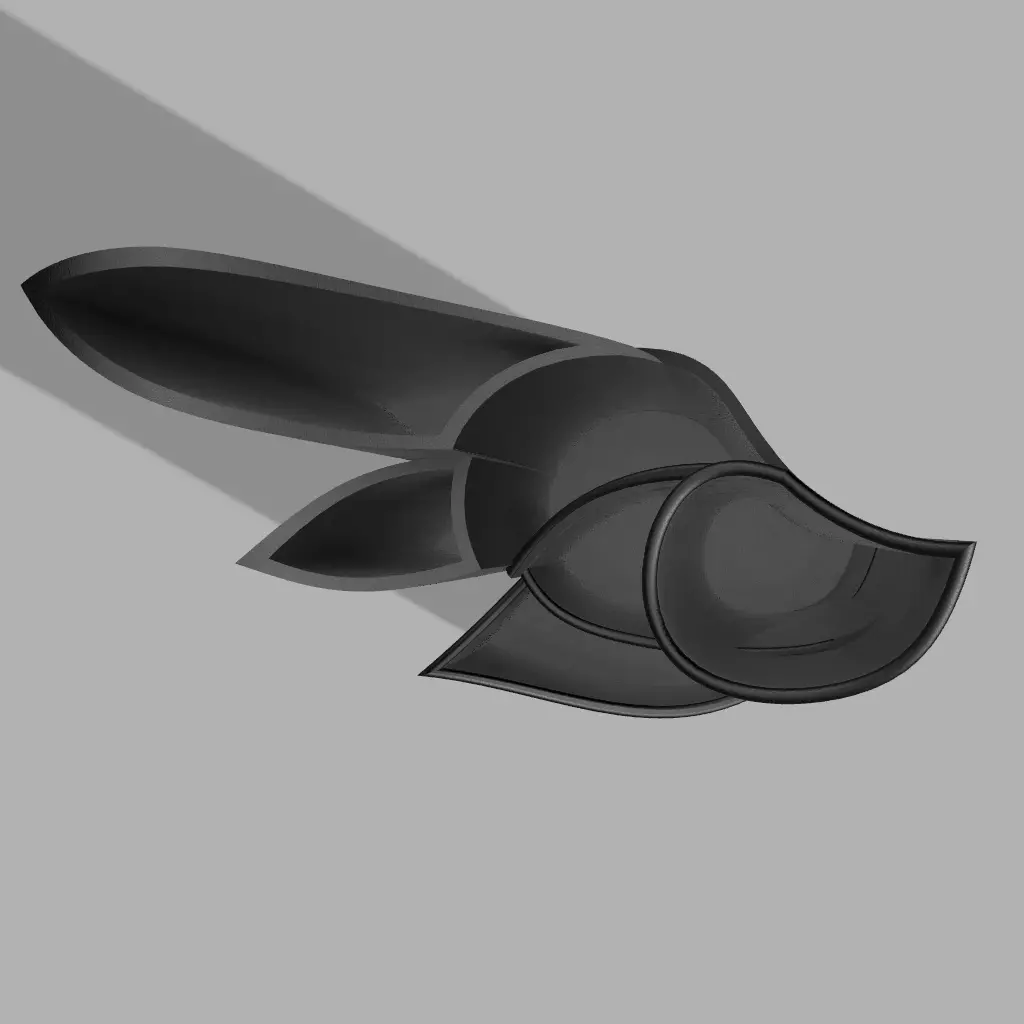 Composizione 1 sword with shadow 3D print model_0