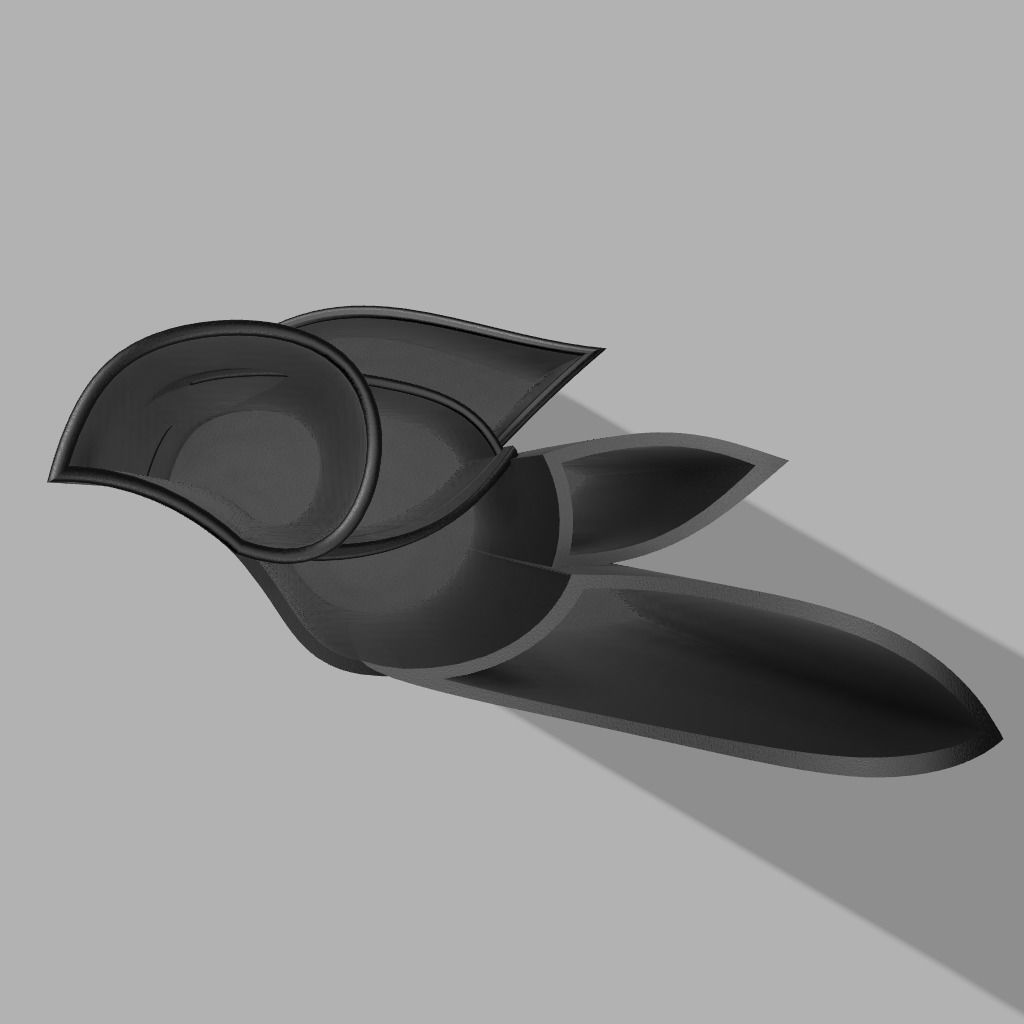 Composizione 1 sword with shadow 3D print model_1