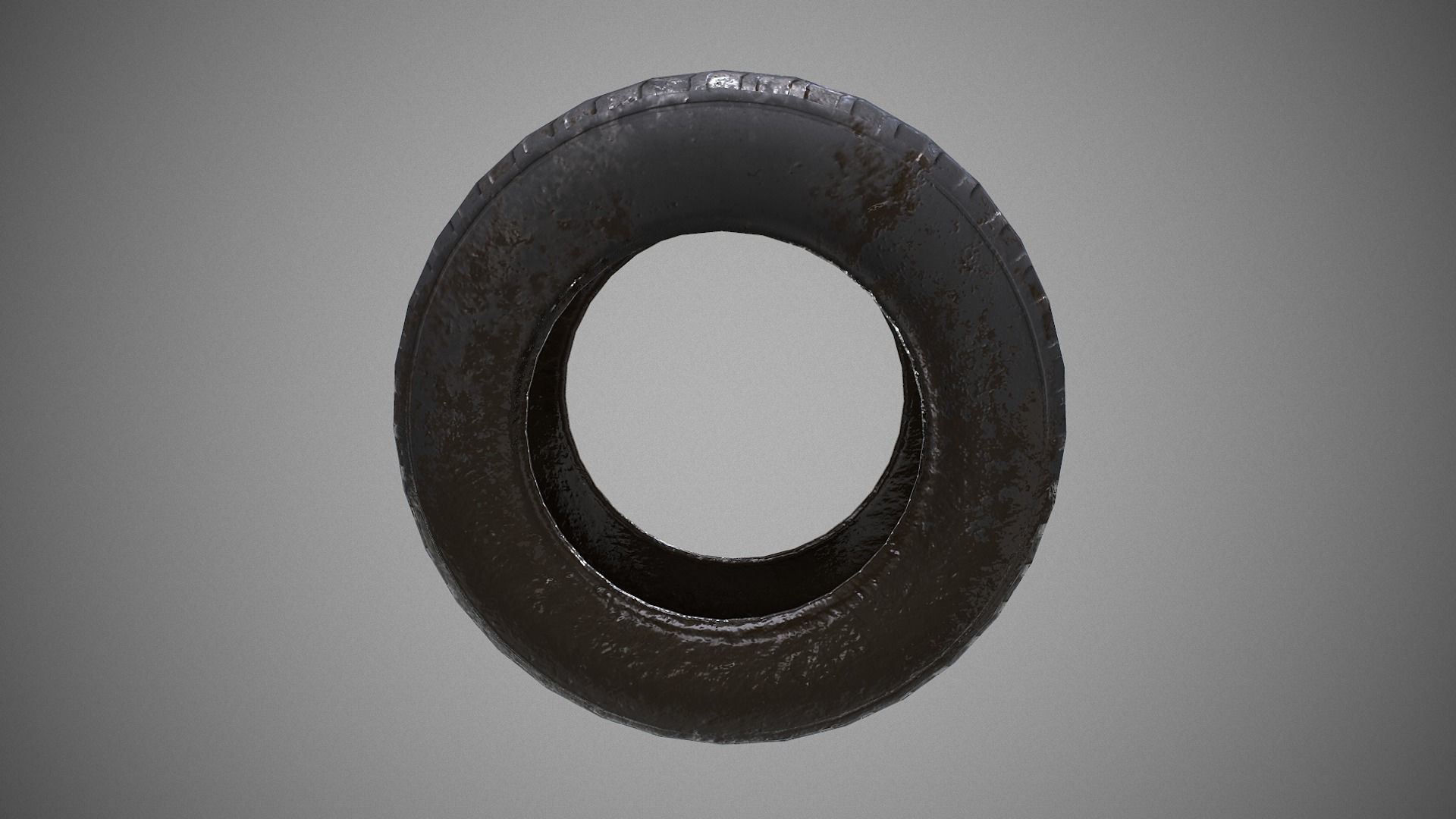 Low poly Tire 03 PBR Game-ready   Low-poly 3D model_9