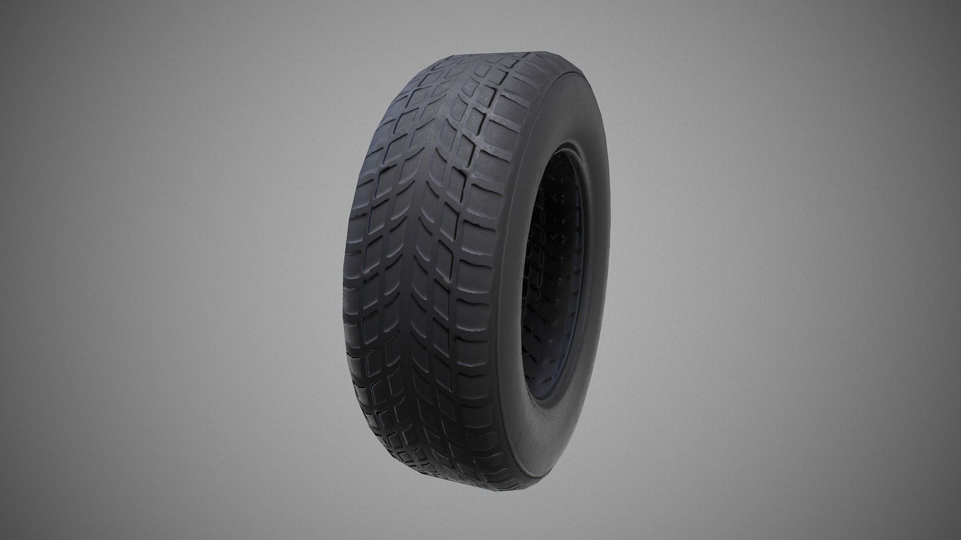 Low poly Tire 03 PBR Game-ready   Low-poly 3D model_14
