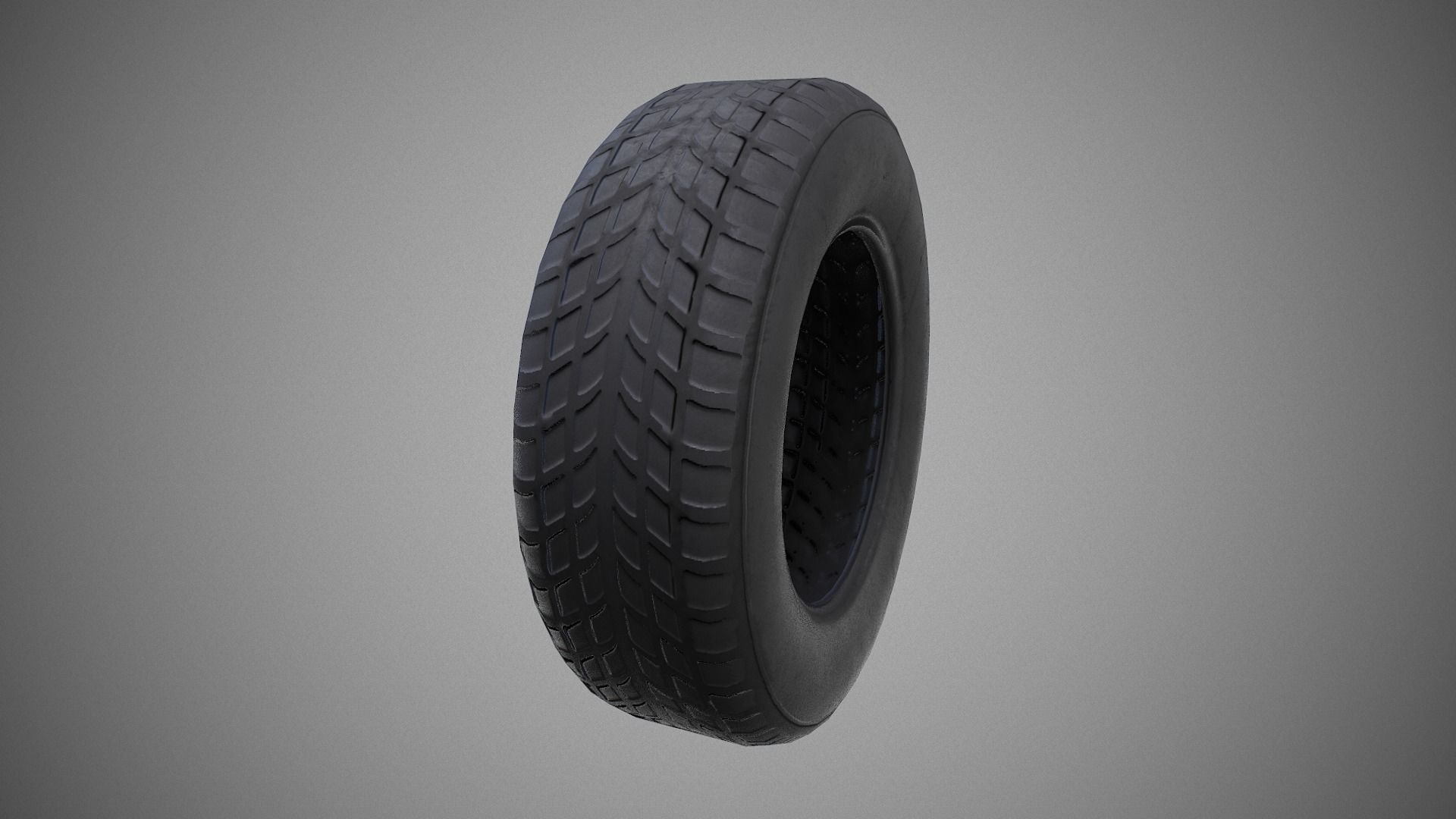 Low poly Tire 03 PBR Game-ready   Low-poly 3D model_15