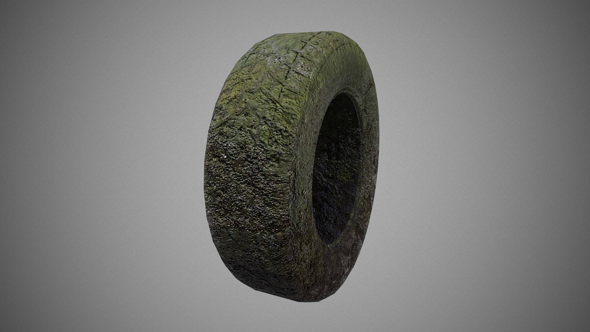 Low poly Tire 03 PBR Game-ready   Low-poly 3D model_7