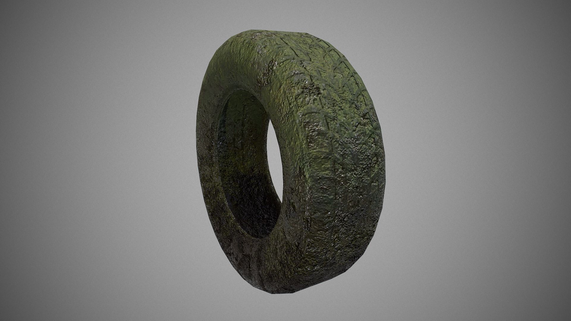 Low poly Tire 03 PBR Game-ready   Low-poly 3D model_5
