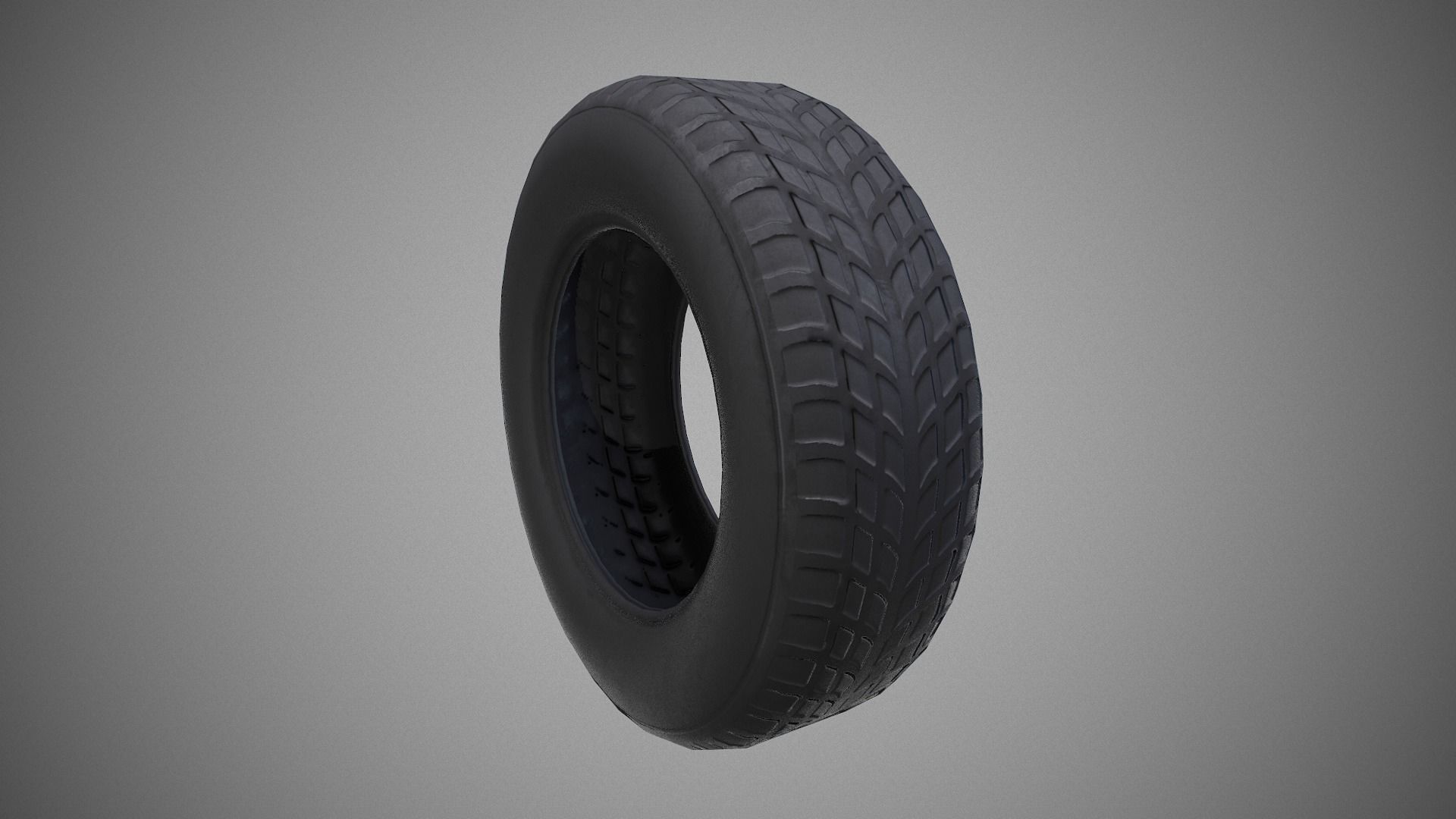 Low poly Tire 03 PBR Game-ready   Low-poly 3D model_17