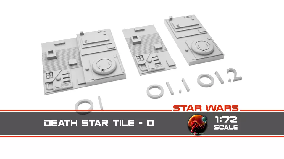 Death Star Tile   Type O 3D print model_0