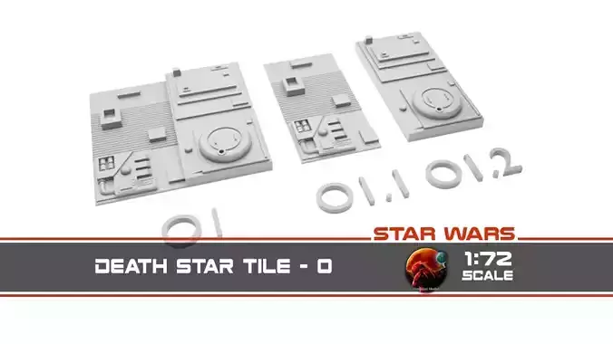 Death Star Tile   Type O 3D print model
