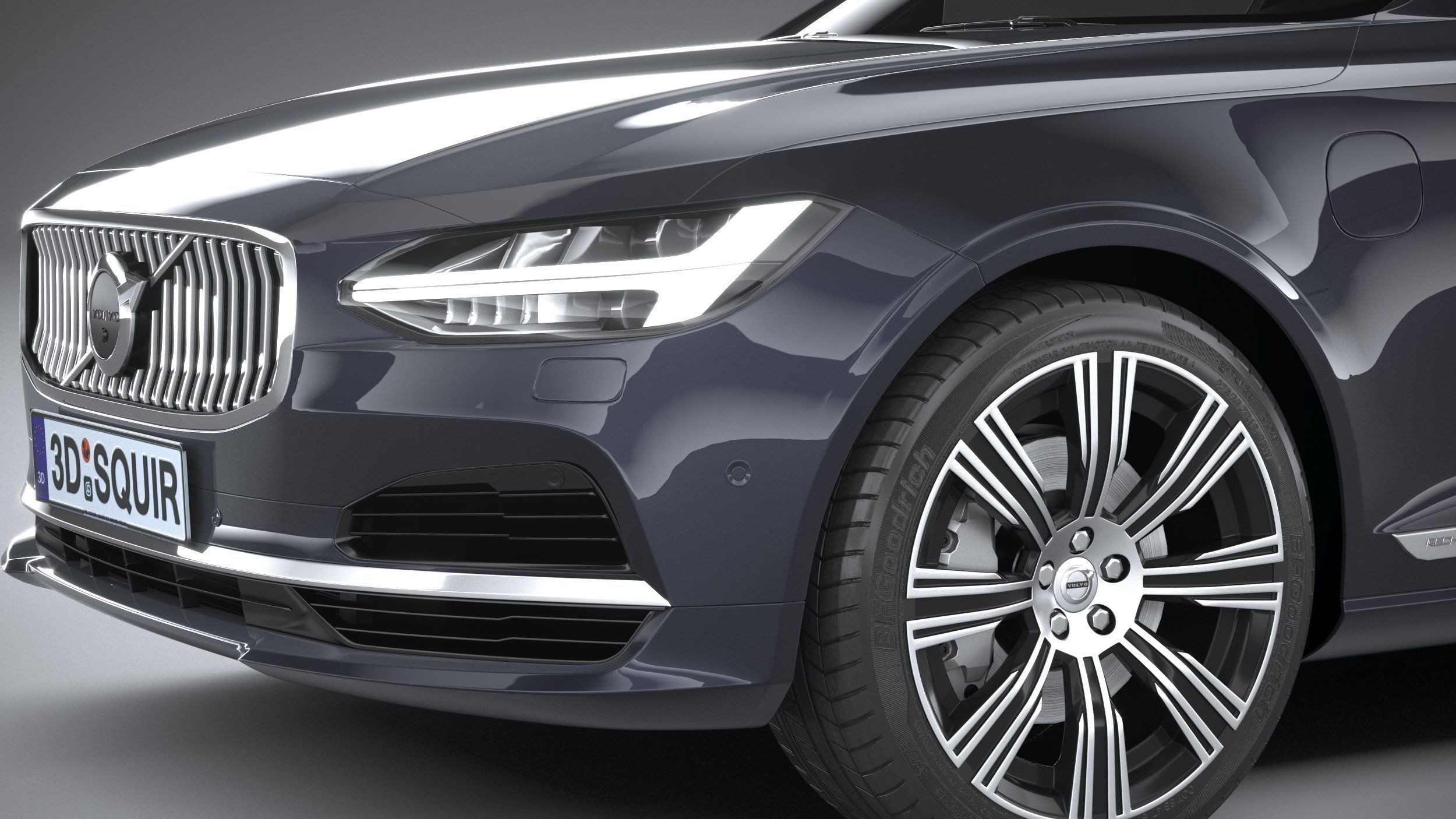 Volvo S90 2020 3D model_3