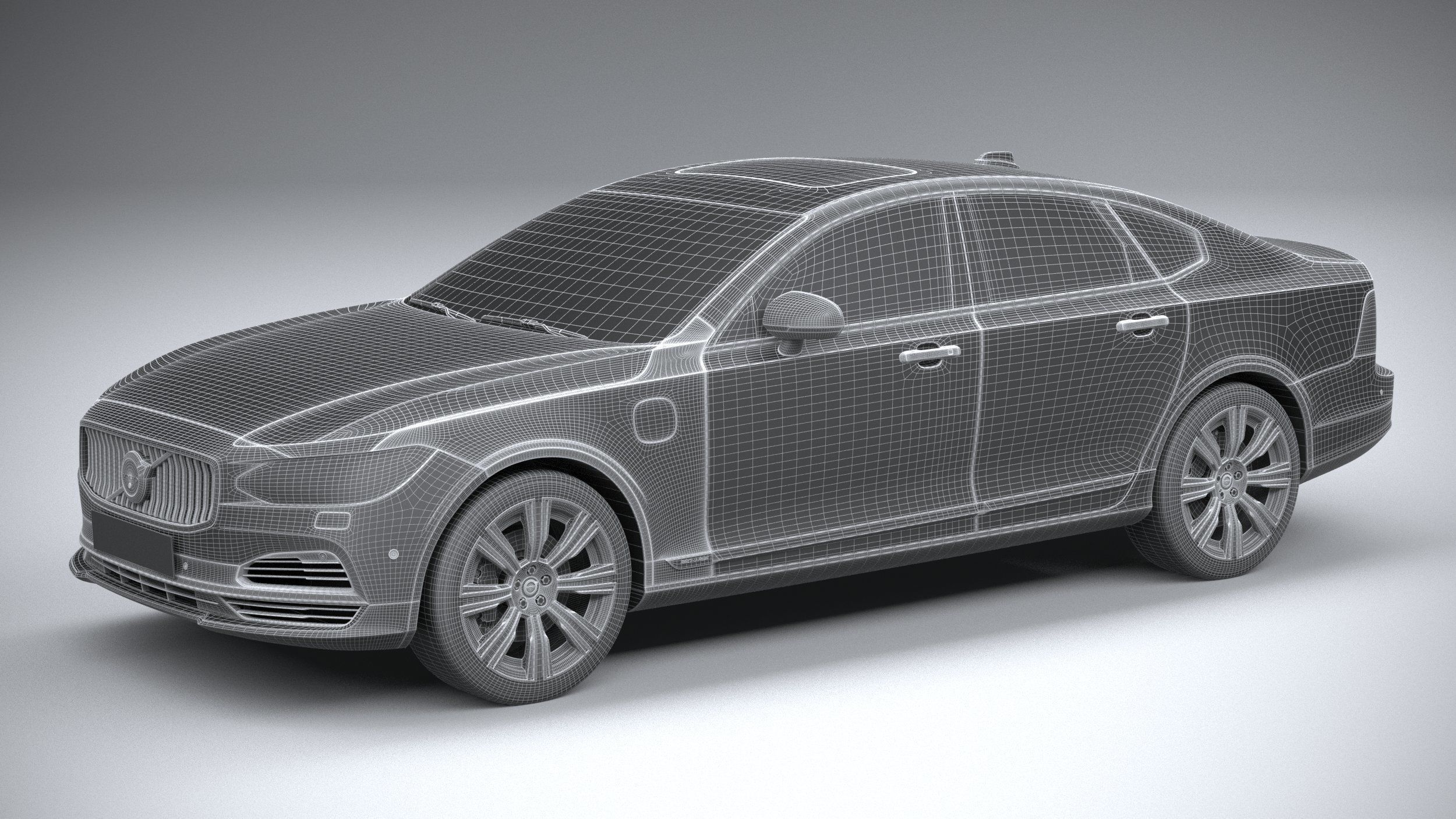 Volvo S90 2020 3D model_26