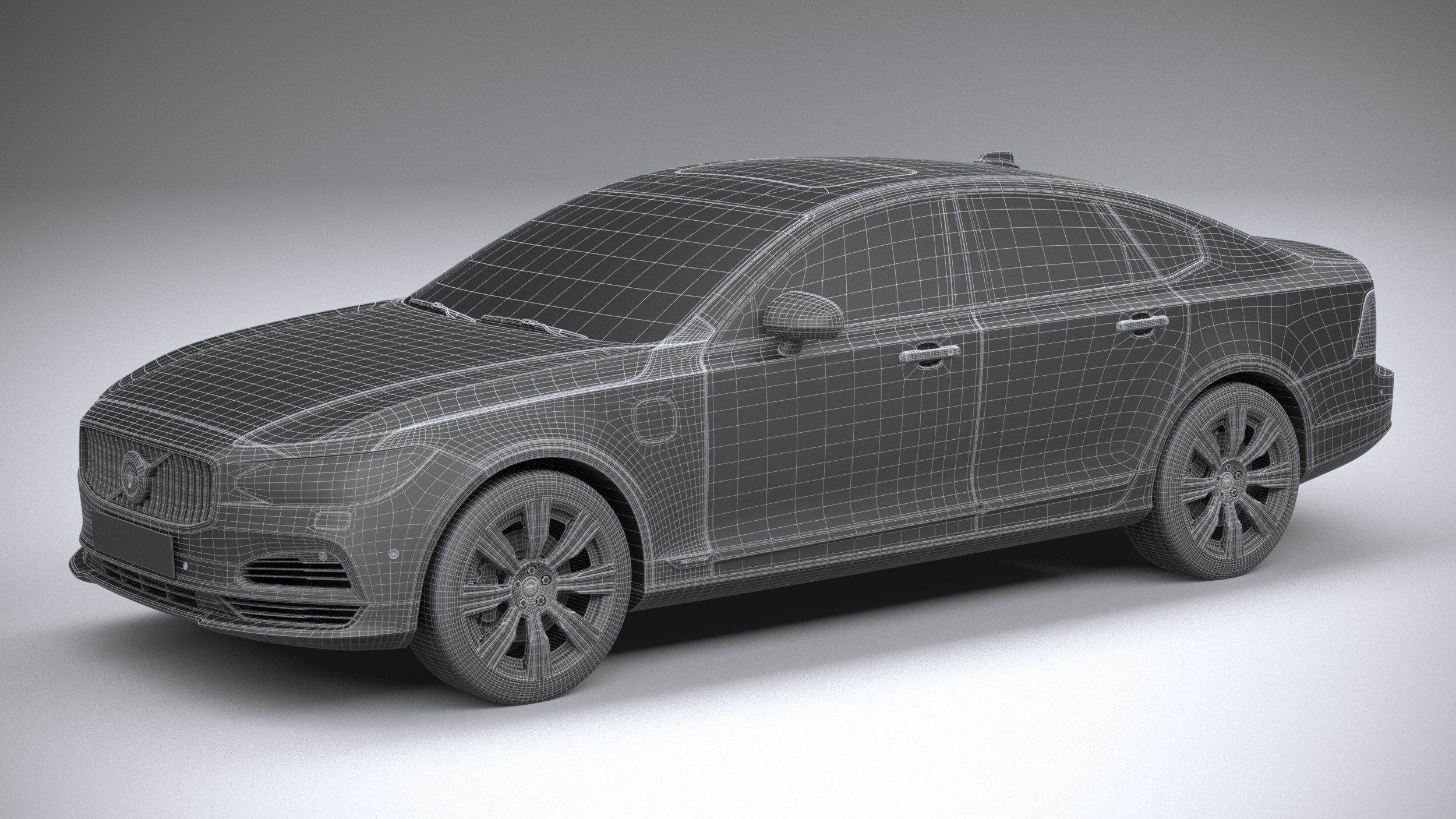 Volvo S90 2020 3D model_28