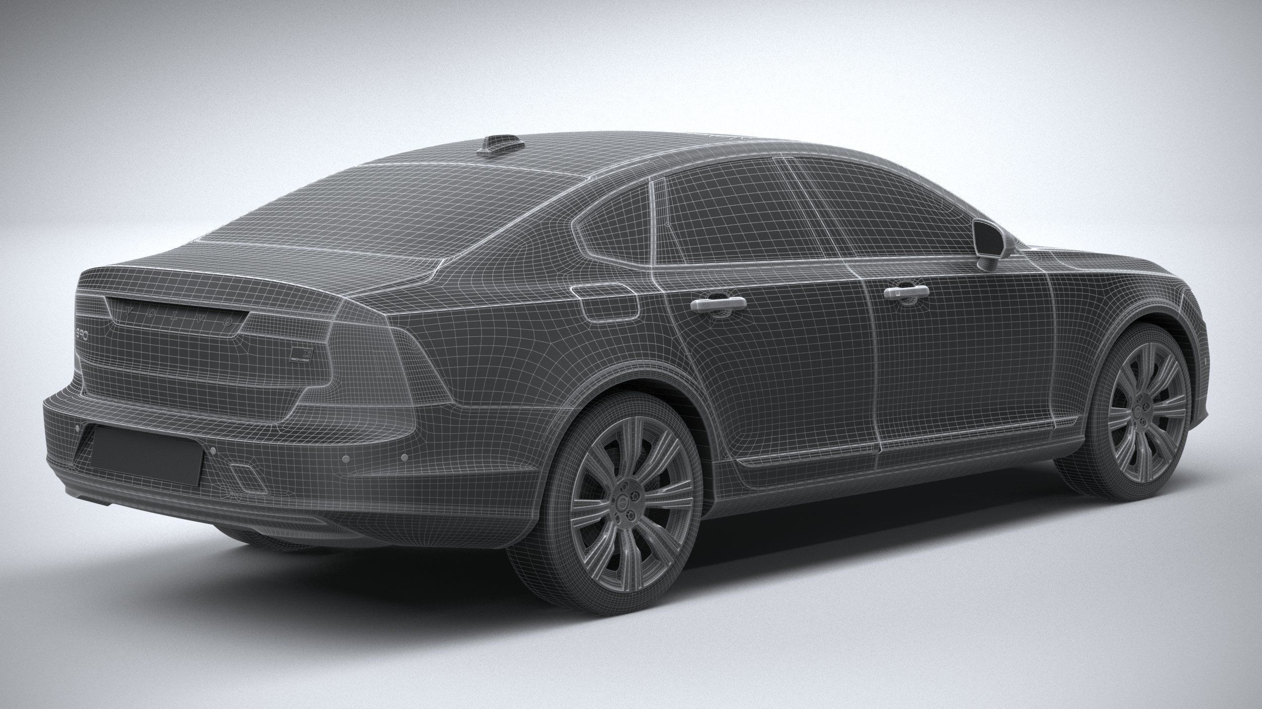 Volvo S90 2020 3D model_27