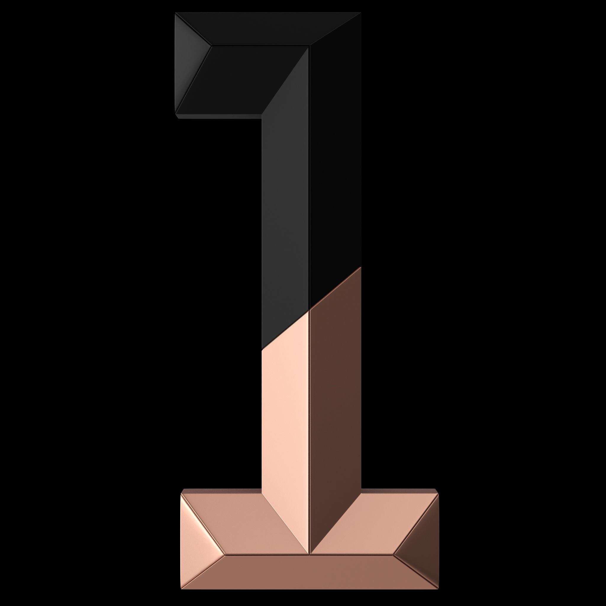 3D Graphic Number 1 3D model_1