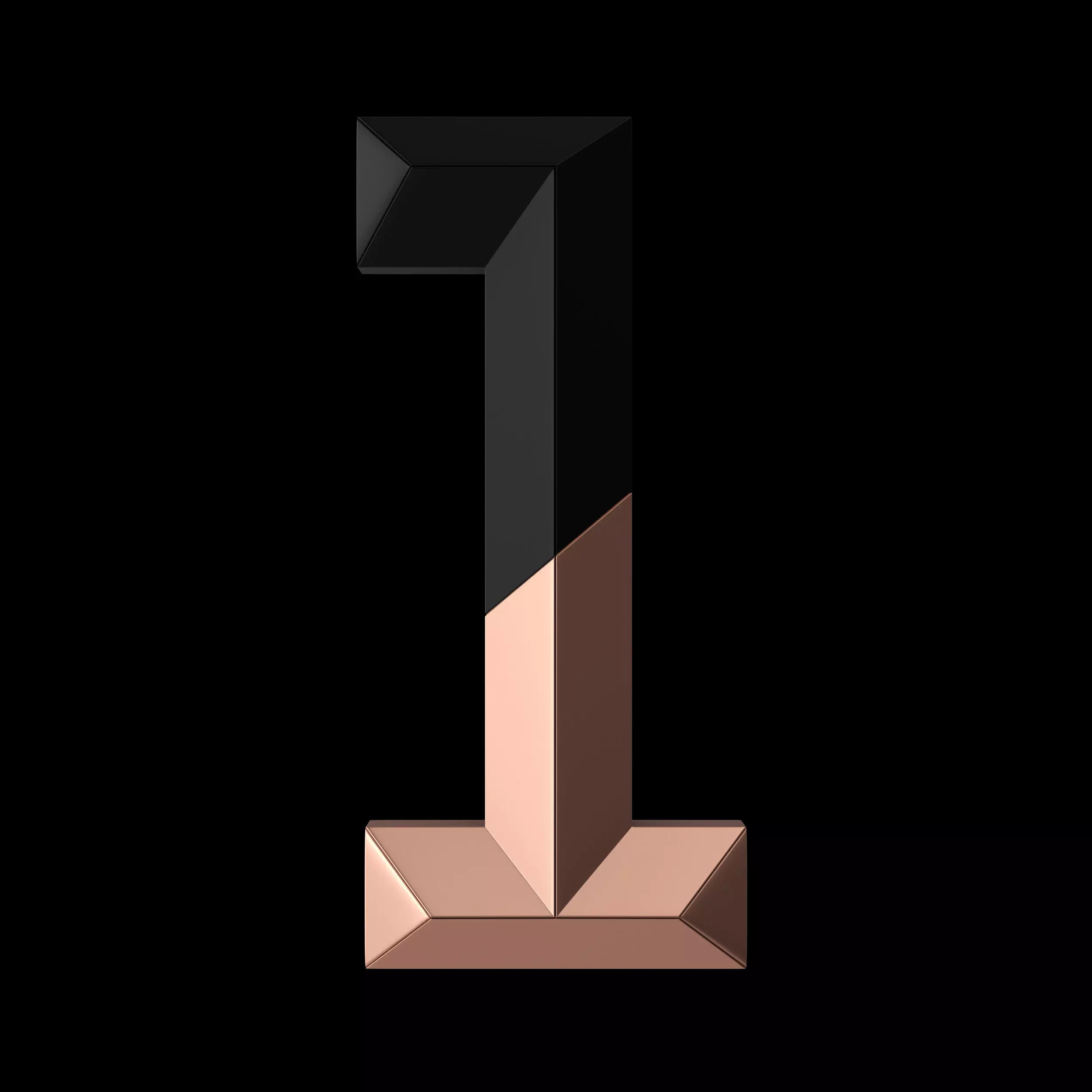 3D Graphic Number 1 3D model_0