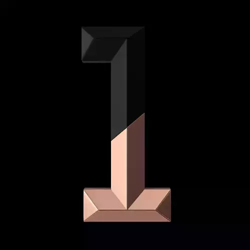 3D Graphic Number 1 3D model