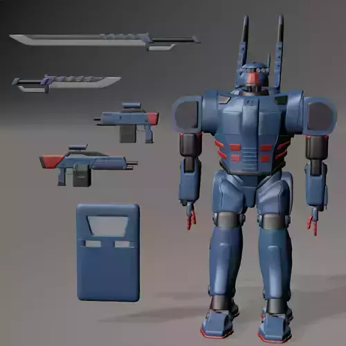 Mecha Armor 3D model