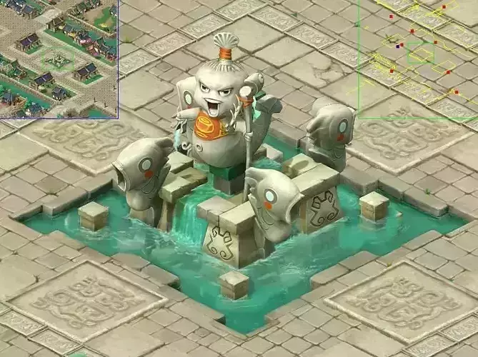 Cartoon Edition - Child Fountain Sculpture 01