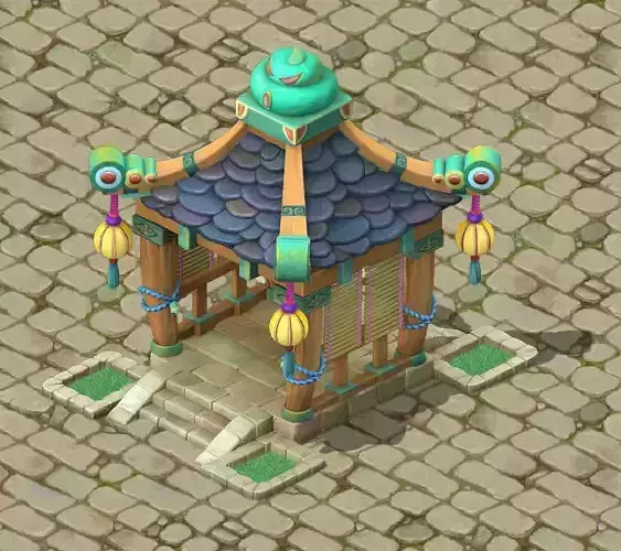 Cartoon version - small pavilion