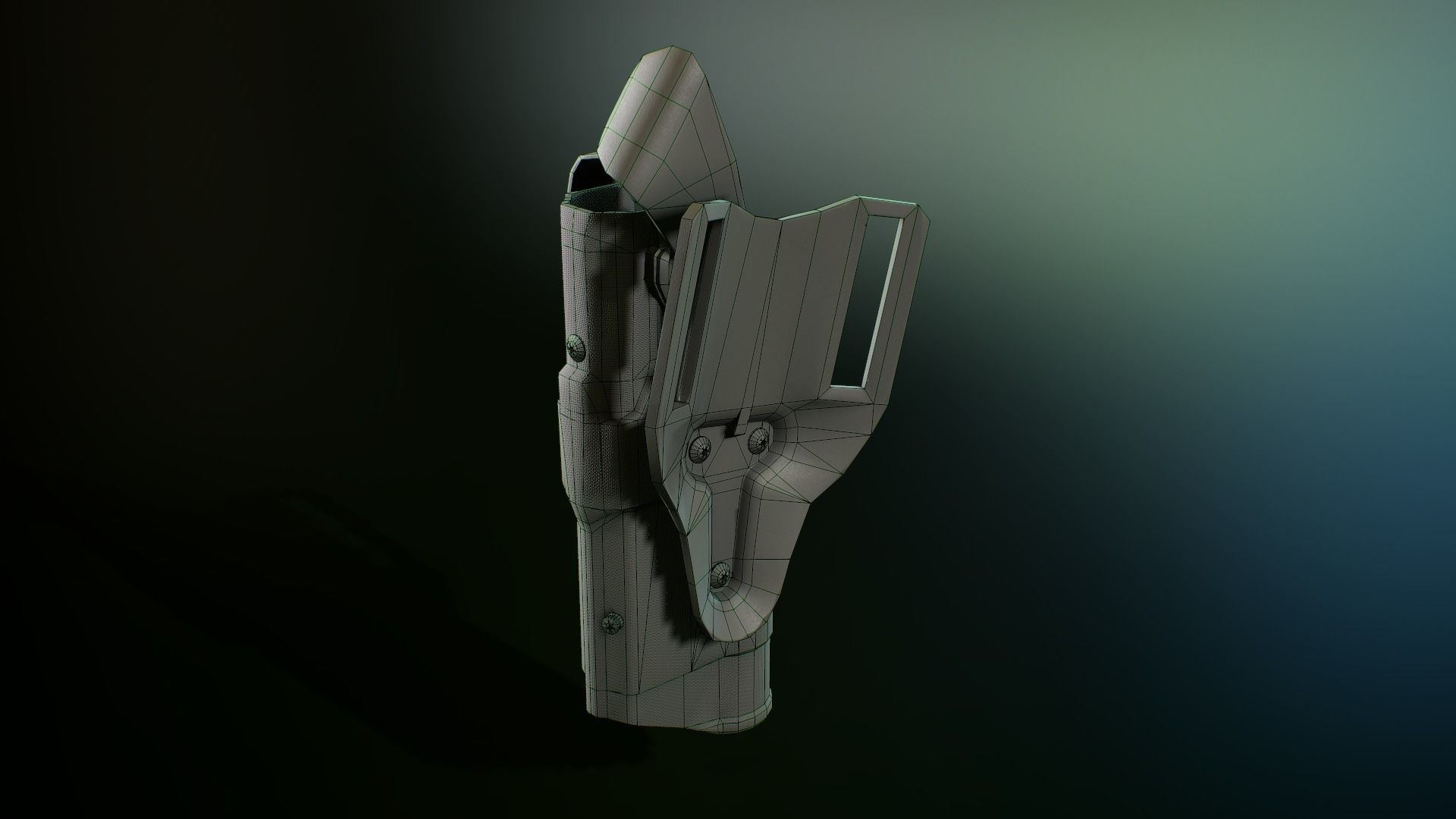 Safariland holster 2 Low-poly 3D model_8