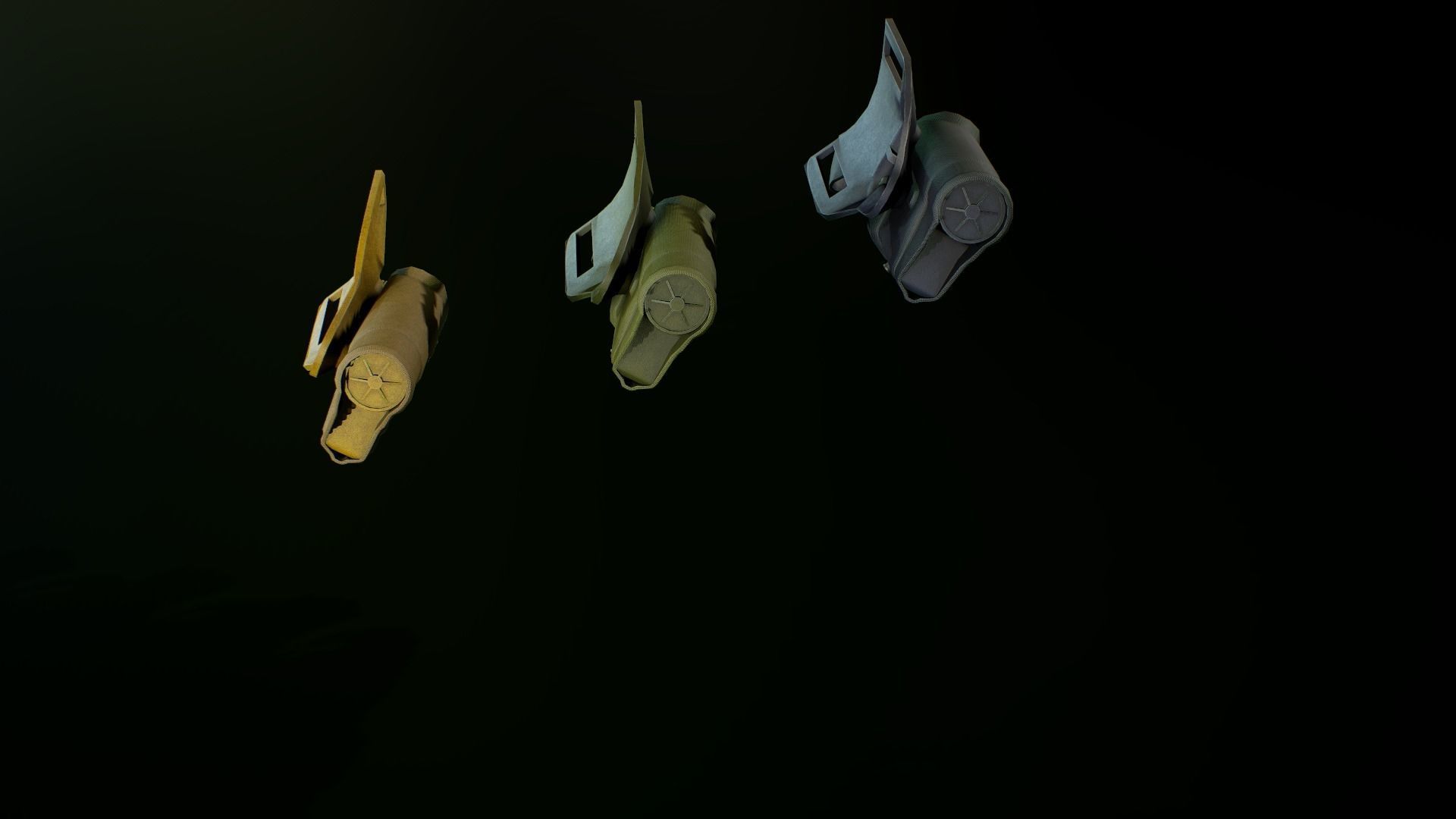 Safariland holster 2 Low-poly 3D model_3