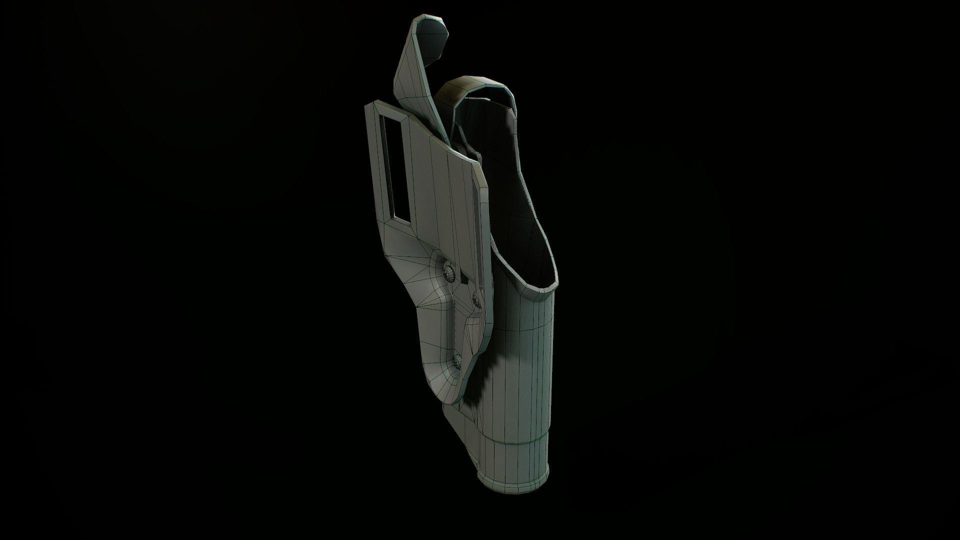 Safariland holster 2 Low-poly 3D model_7