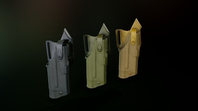 Safariland holster 2 Low-poly 3D model