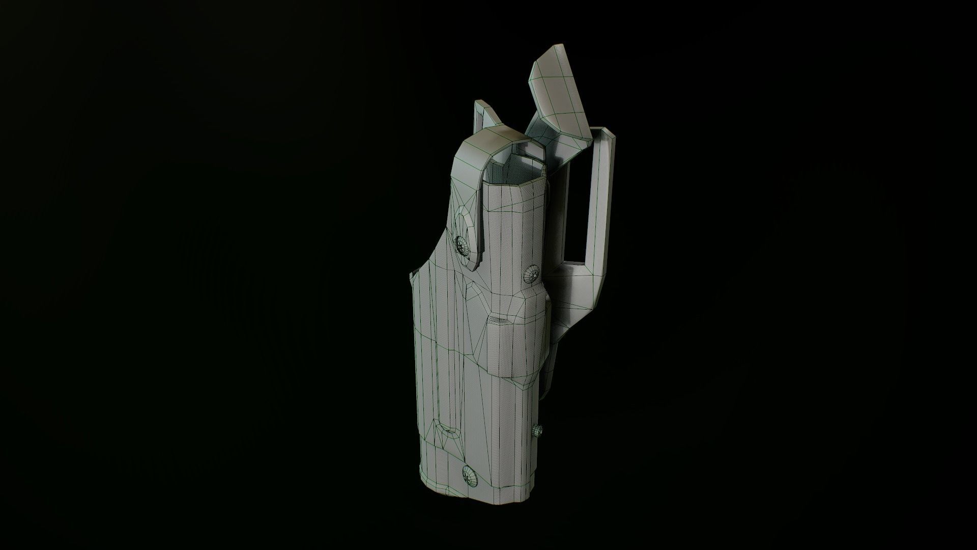 Safariland holster 2 Low-poly 3D model_9