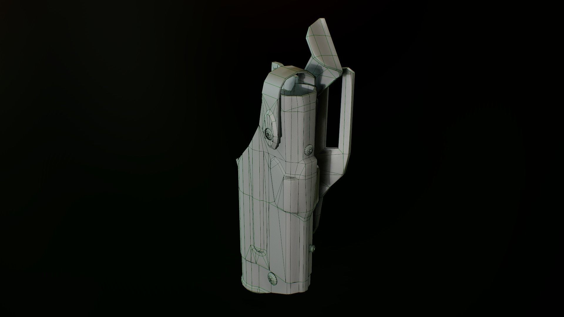Safariland holster 2 Low-poly 3D model_5