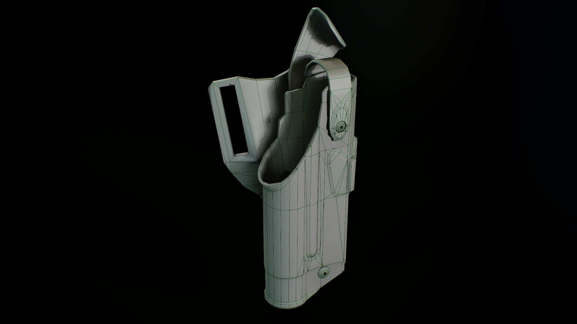 Safariland holster 2 Low-poly 3D model_6