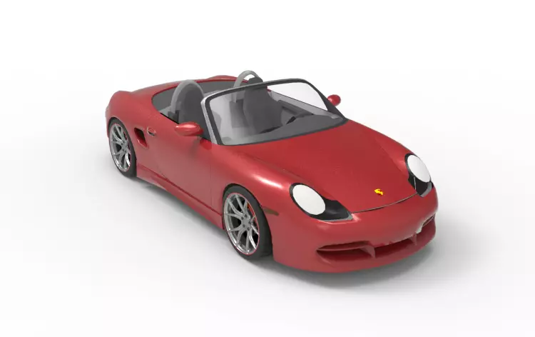 2003 Porsche Boxster 3D model