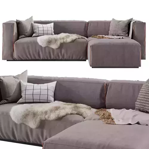  Cleon Modern Medium Sectional Sofa by Blu Dot 3D model