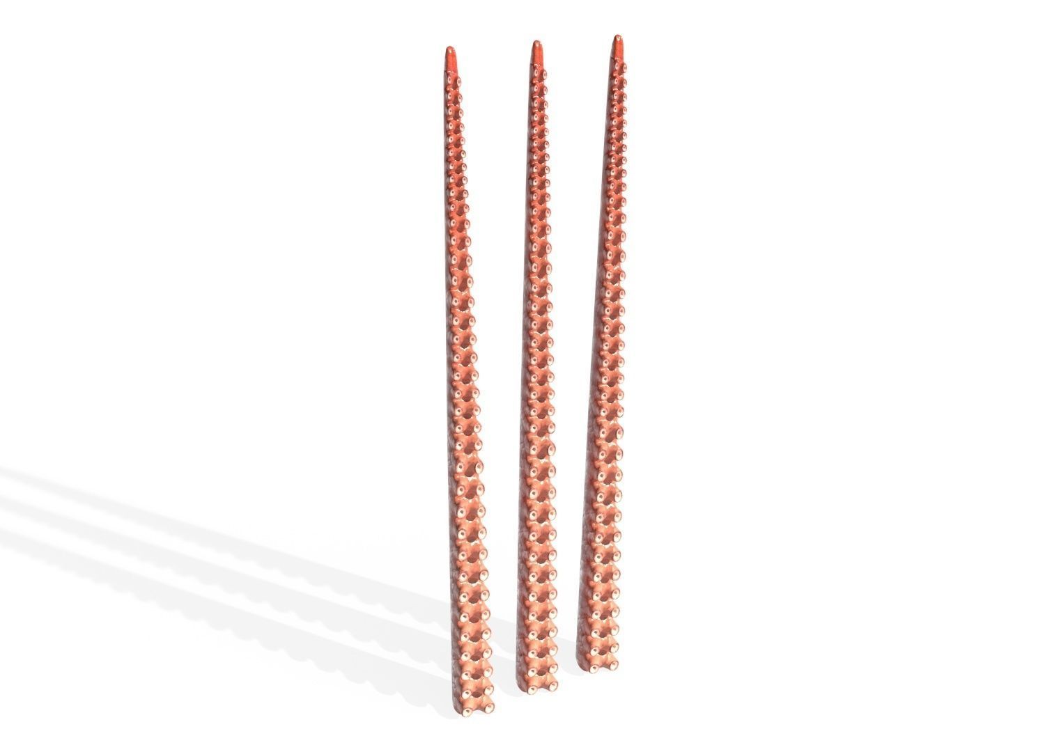 Kraken Octopus Tentacle Rigged Low-poly 3D model_2