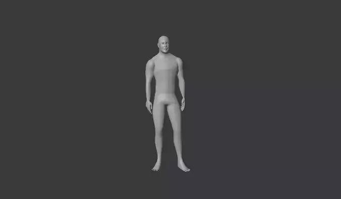 human 3D model male mannequin