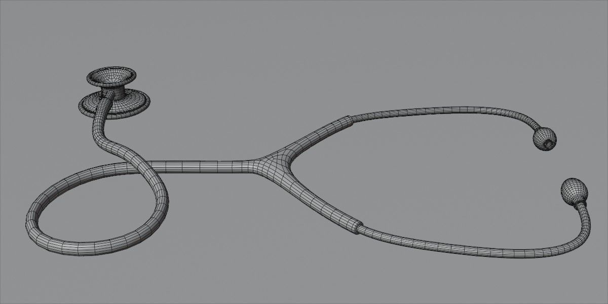 Stethoscope phonendoscope 3D model_7