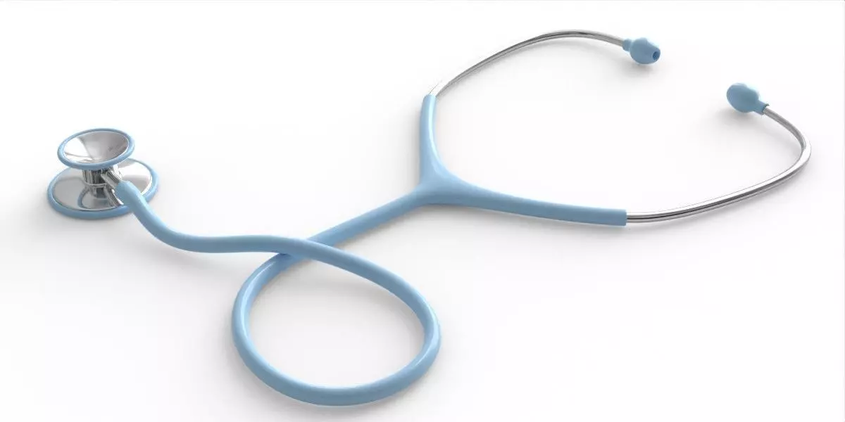 Stethoscope phonendoscope 3D model_0