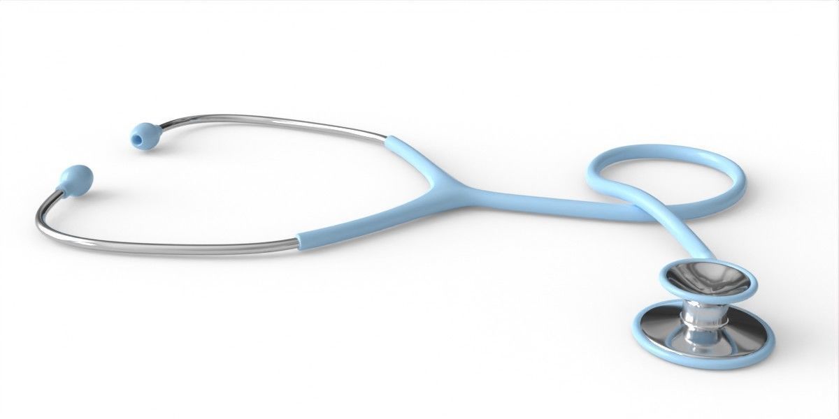 Stethoscope phonendoscope 3D model_2