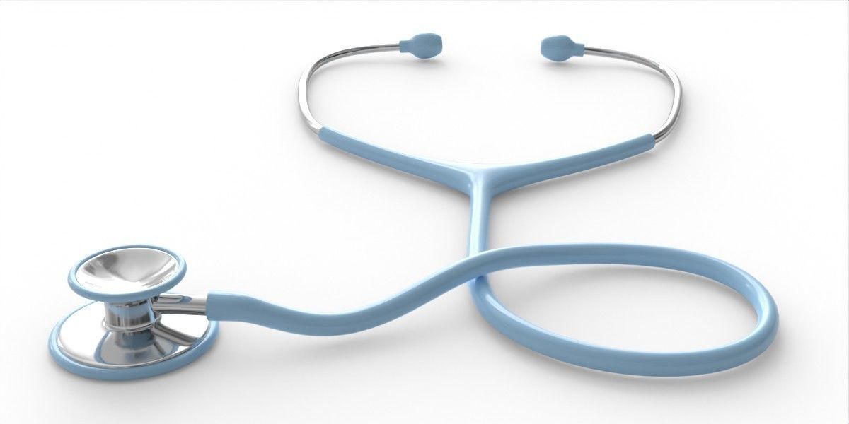 Stethoscope phonendoscope 3D model_1