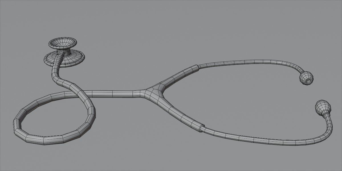 Stethoscope phonendoscope 3D model_6