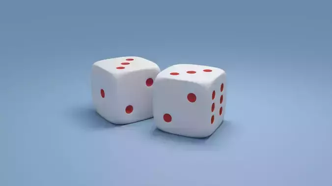 Dice 3d model two